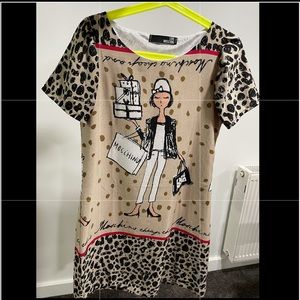 LOVE MOSCHINO fun witty dress